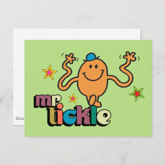 Herr Tickle | Funkeln Postkarte (Vorne/Hinten)