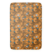 Herr Tickle | Orange Tickle Pattern Badematte (Vorderseite Vertikal)