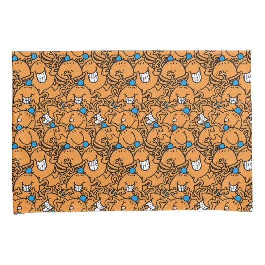 Herr Tickle | Orange Tickle Pattern Kissenbezug (Vorderseite-Rechts)