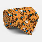 Herr Tickle | Orange Tickle Pattern Krawatte (Gerollt)