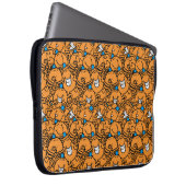 Herr Tickle | Orange Tickle Pattern Laptopschutzhülle (Vorne Rechts)