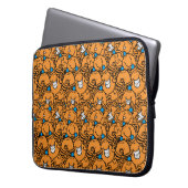 Herr Tickle | Orange Tickle Pattern Laptopschutzhülle (Vorderseite Links)