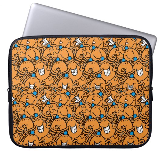 Herr Tickle | Orange Tickle Pattern Laptopschutzhülle (Vorderseite)