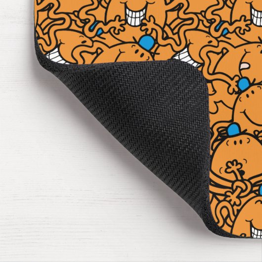 Herr Tickle | Orange Tickle Pattern Mousepad (Ecke)