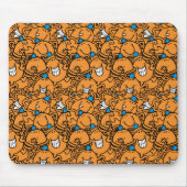 Herr Tickle | Orange Tickle Pattern Mousepad (Vorne)