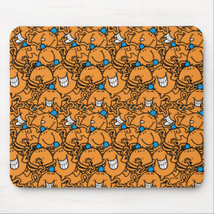 Herr Tickle   Orange Tickle Pattern Mousepad