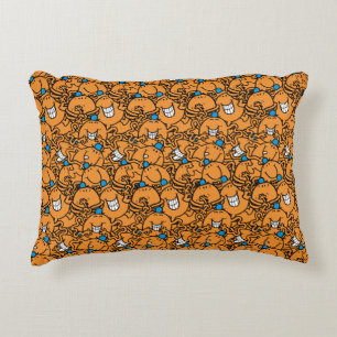 Herr Tickle   Orange Tickle Pattern Zierkissen
