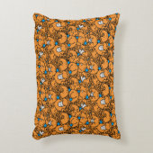 Herr Tickle | Orange Tickle Pattern Zierkissen (Vorderseite(Vertikal))
