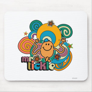 Herr Tickle   Psychedelische Wirbel, Sterne & Blum Mousepad