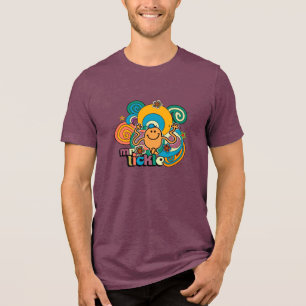 Herr Tickle Psychodelische Schwirre, Sterne & Bl Tri-Blend Shirt