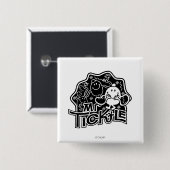 Herr Tickle | Schwarzer und weißer Spaß Button (Vorne & Hinten)