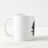 Herr Tickle | Schwarzer und weißer Spaß Kaffeetasse (Links)