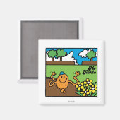 Herr Tickle | Spaß im Freien Magnet (Vorderseite/Rückseite)