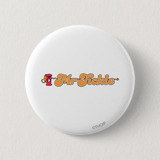 Herr Tickle | Versteckt bleiben Button (Vorderseite)
