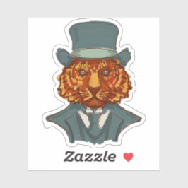 Herr Tiger Aufkleber