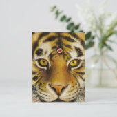 Herr Tiger Postkarte (Stehend Vorderseite)