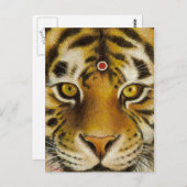 Herr Tiger Postkarte (Vorne/Hinten)