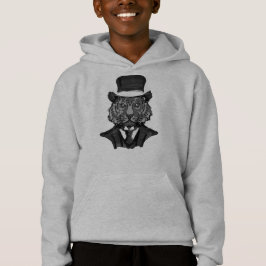 Herr Tiger (schwarz-weiß) Hoodie