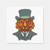 Herr Tiger Serviette (Vorderseite)