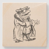 Herr Toad bereitet sich auf die Fahrt vor - Der Wi Steinuntersetzer (Vorderseite)