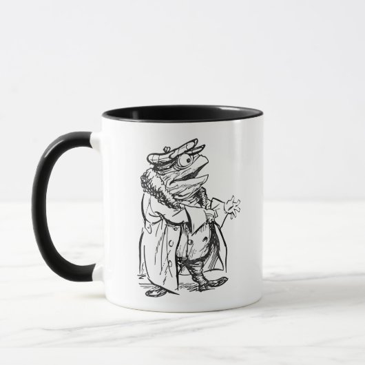 Herr Toad bereitet sich auf die Fahrt vor - Der Wi Tasse (Links)