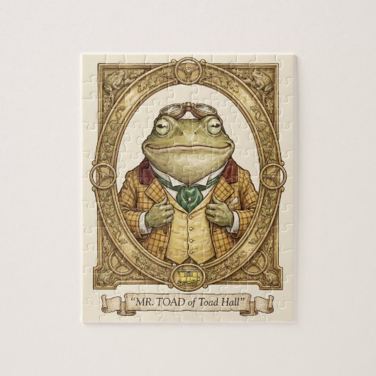 Herr Toad von Toad Hall Wind in den Weiden Puzzle (Vertikal)