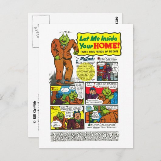 Herr Toad wird Ihr Leben verändern! Postkarte (Vorne/Hinten)