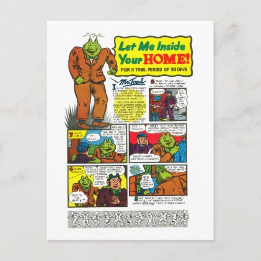 Herr Toad wird Ihr Leben verändern! Postkarte (Vorderseite)