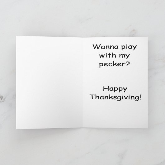 Herr Tom Feiertagskarte (Innenseite)