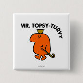 Herr Topsy-Turvy | Updown Hat & Cane Button (Vorderseite)