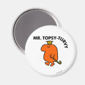 Herr Topsy-Turvy | Updown Hat & Cane Magnet (Vorderseite/Rückseite)