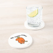 Herr Topsy-Turvy | Updown Hat & Cane Sandstein Untersetzer (Seite)