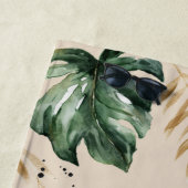 Herr Tropical leaf & typography beach towel Strandtuch (Beispiel)