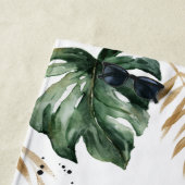Herr Tropical leaf & typography beach towel Strandtuch (Beispiel)
