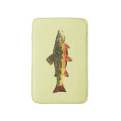 Herr Trout Whiskers' Brookie, Salvelinus fontinali Badematte (Vorderseite Vertikal)