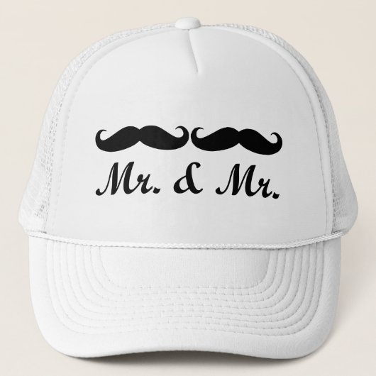 HERR-U. EHE-HUT HERR-MUSTACHE TRUCKERKAPPE (Vorderseite)