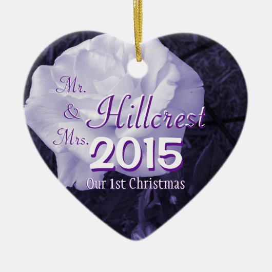 Herr u. Frau 2 versahen 1. Weihnachts-u. Keramikornament (Vorne)