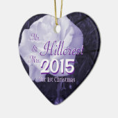 Herr u. Frau 2 versahen 1. Weihnachts-u. Keramikornament (Links)