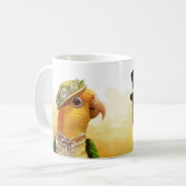 Herr u. Frau Caique Realistic Painting Kaffeetasse (Vorderseite Links)