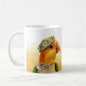 Herr u. Frau Caique Realistic Painting Kaffeetasse (Links)