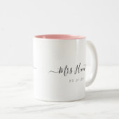 Herr u. Frau Coffee Mug - rosa ausführliche Zweifarbige Tasse (VorderseiteRechts)