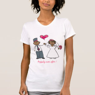Herr-u. Frau-Cute Cartoon Wedding Couple Liebe-T - T-Shirt
