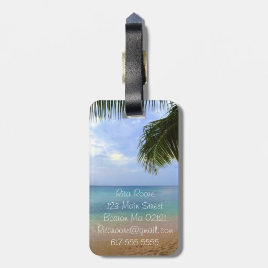 Herr u. Frau der Reise-| des Gepäckanhänger-| der Gepäckanhänger (Rückseite vertikal)