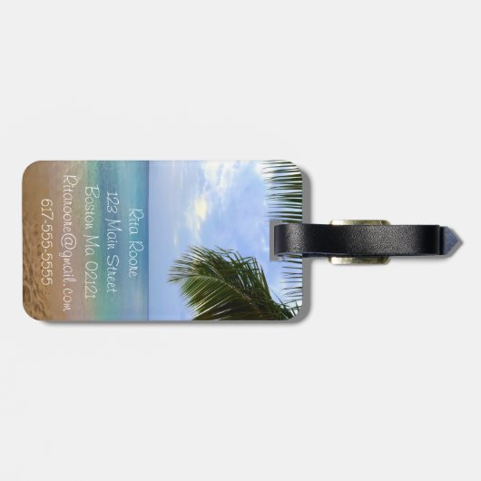 Herr u. Frau der Reise-| des Gepäckanhänger-| der Gepäckanhänger (Rückseite horizontal)