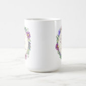 Herr-u. Frau-Elegant Floral Wedding Classic Tasse (Mittel)