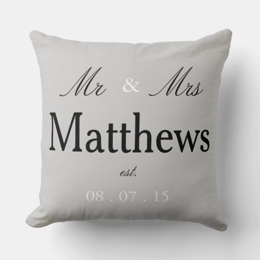 Herr u. Frau est. Kissen (Vorderseite)