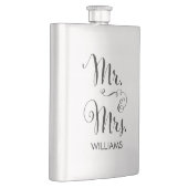 Herr u. Frau Fancy Script Flask Flachmann (Rechts)