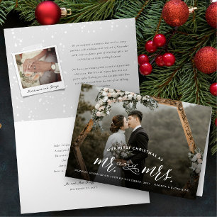 Herr-u. Frau-First Christmas Modern Holiday Feiertagskarte