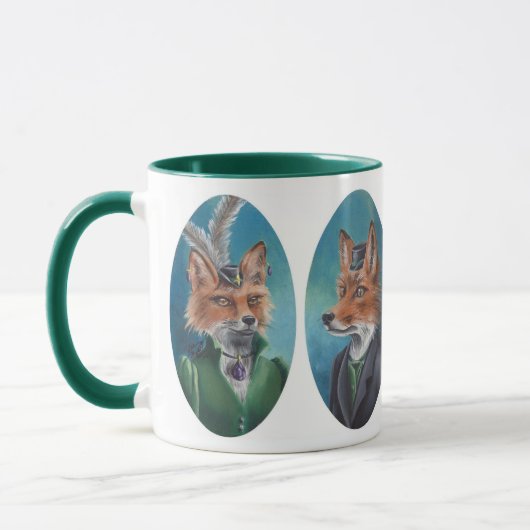 Herr-u. Frau-Fox Mug Fox Mug viktorianische Tasse (Links)