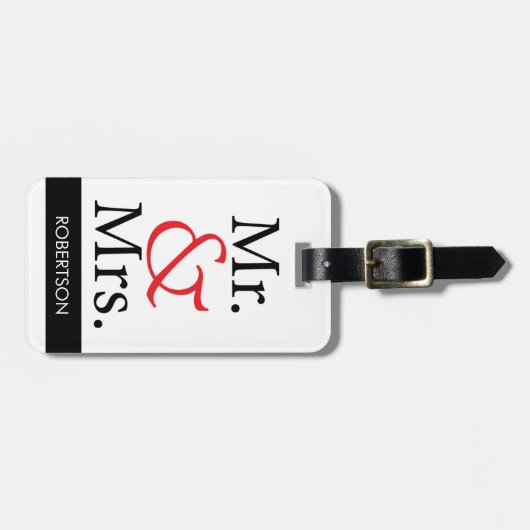 Herr u. Frau Gepäckanhänger (Vorderseite horizontal)